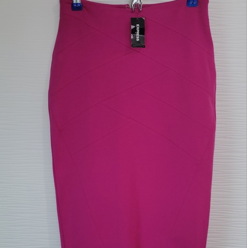 Pink Express Midi Skirt